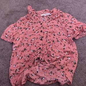 Peach Cute and Chic Girls Top
